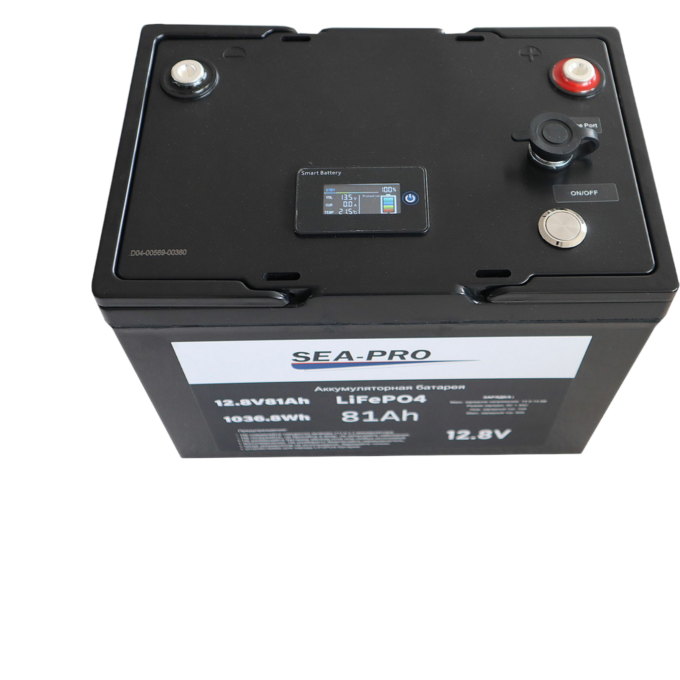 Аккумуляторная батарея тяговая SEA-PRO LIFE PO4 12,8 В 81А/ч 81 A/CH